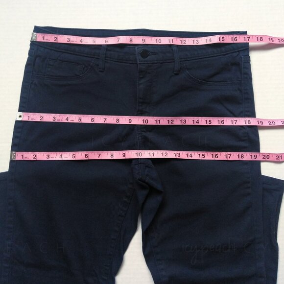Mossimo Skinny Jeans Size 12 Dark Navy Denim Stretchy Classic Preppy Equestrian - Picture 10 of 13